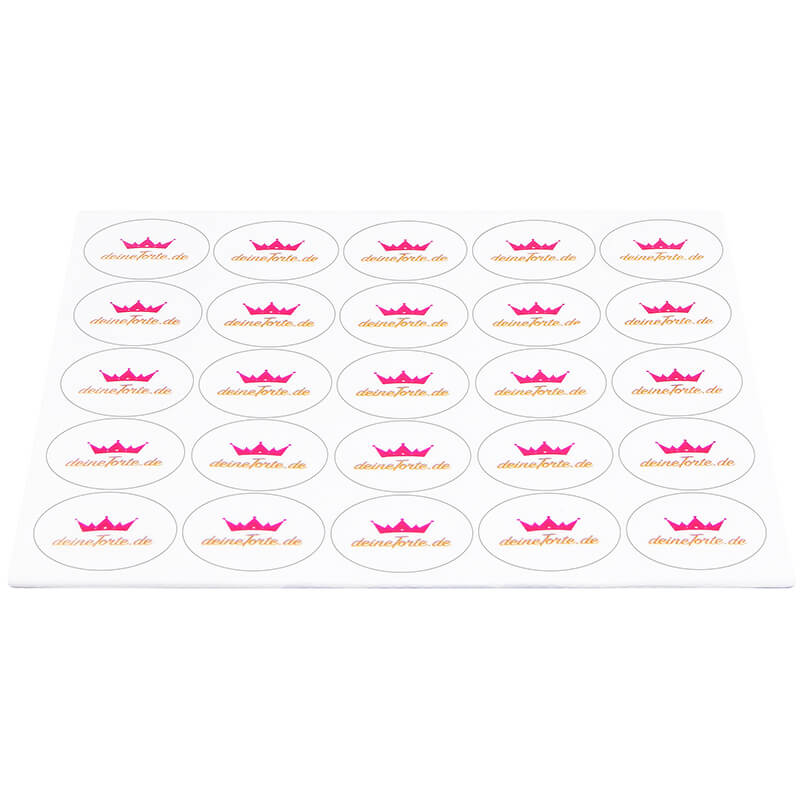 Taartenopdruk – 4 cm rond (vanaf 100 Stuks)