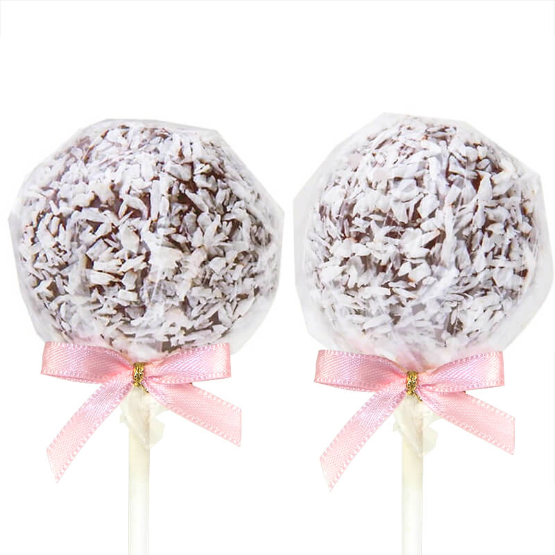 Glutenvrije Cake-Pops met kokos rasp (12 Stuk)