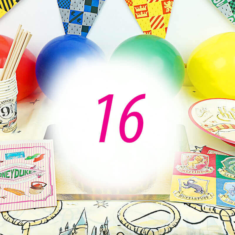 Harry PotterĀ® feestset voor 16 personen - zonder taart