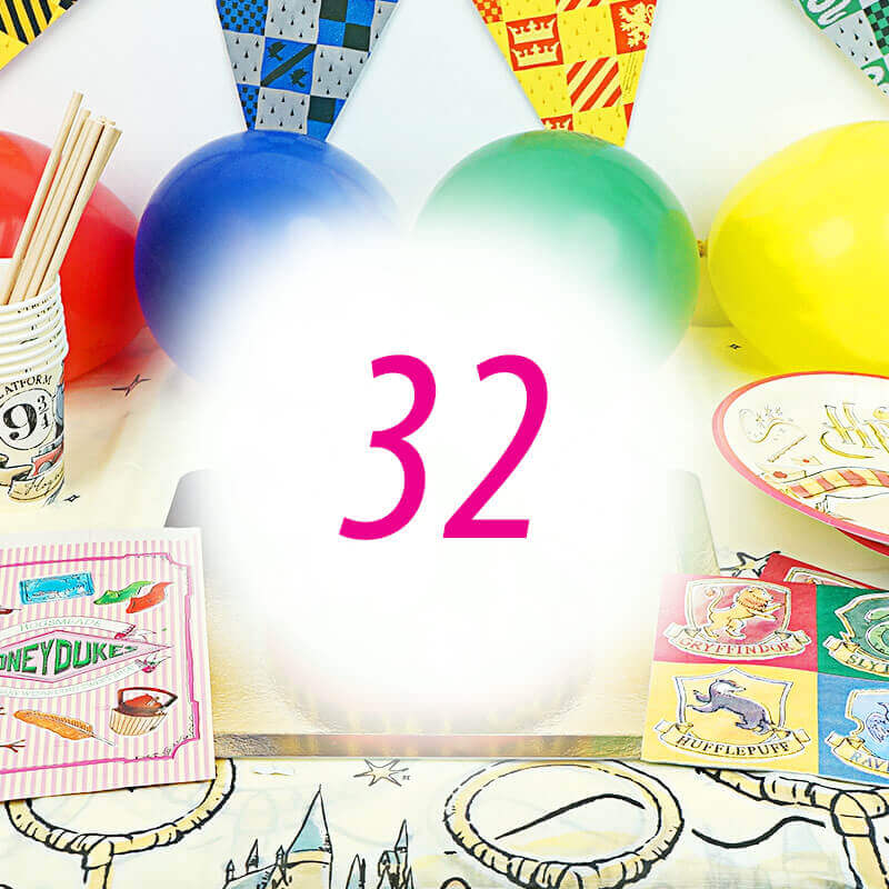Harry PotterĀ® feestset voor 32 personen - zonder taart