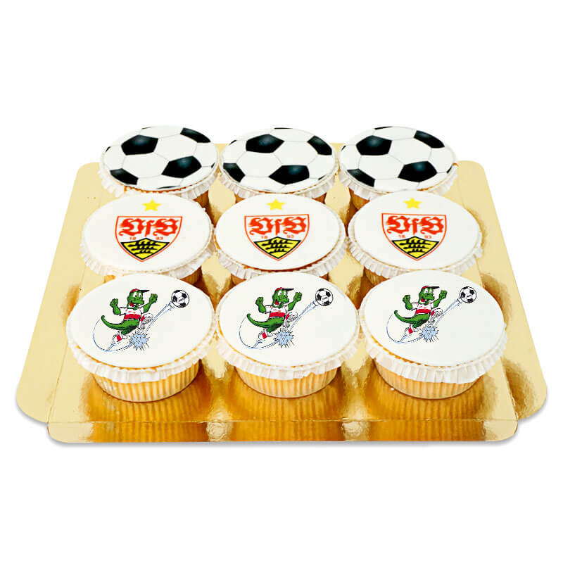 VfB Stuttgart Cupcakes MIX (9 Stuks)