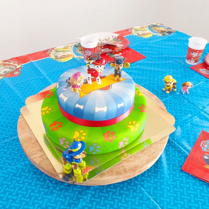 Chase en Marshall van PAW Patrol® op taart met twee verdiepingen