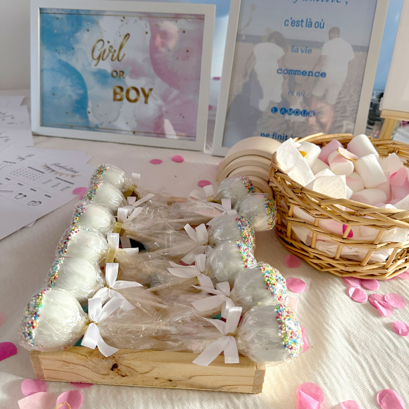 Gender Reveal Cake Pops "It's a Boy!" (12 stuks)