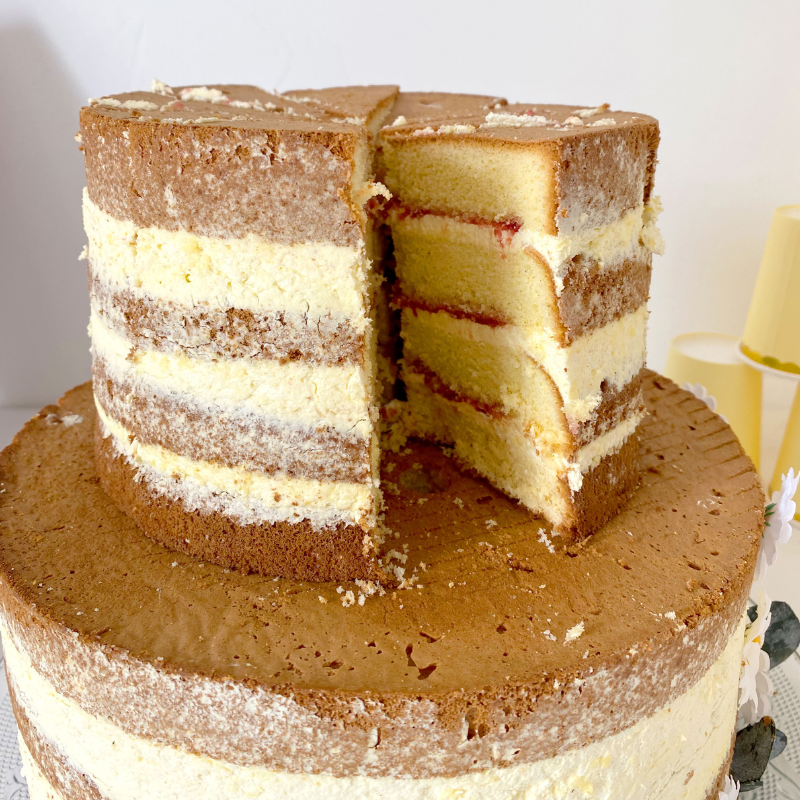 Naked Cake, Bruidstaart