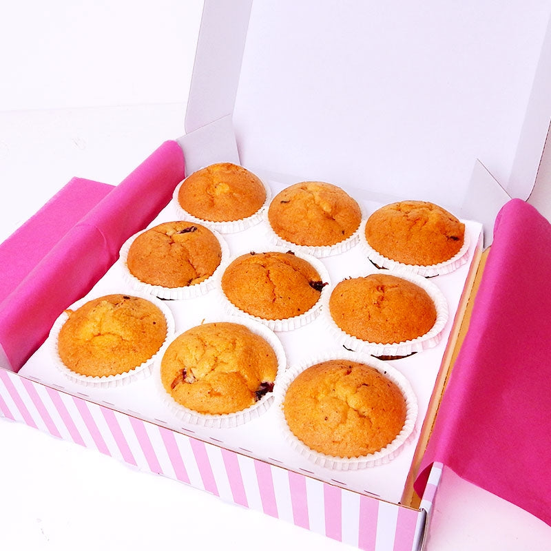 Bosbessen-muffins, 9 stuks