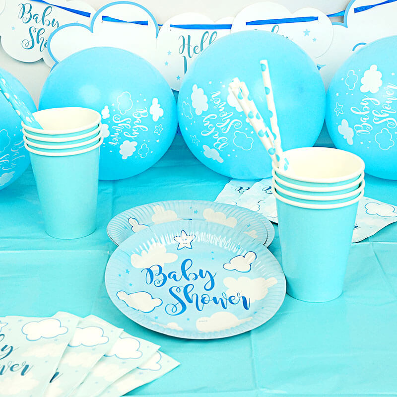 Partyset "Babyshower Blue"