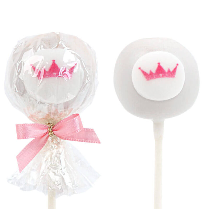 Effen gekleurde cake pops met logo (12 stuks)