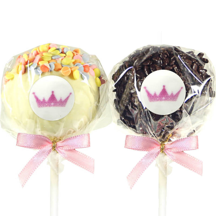 12 Cake-Pops met logo, Red Velvet & Chocolate Chip