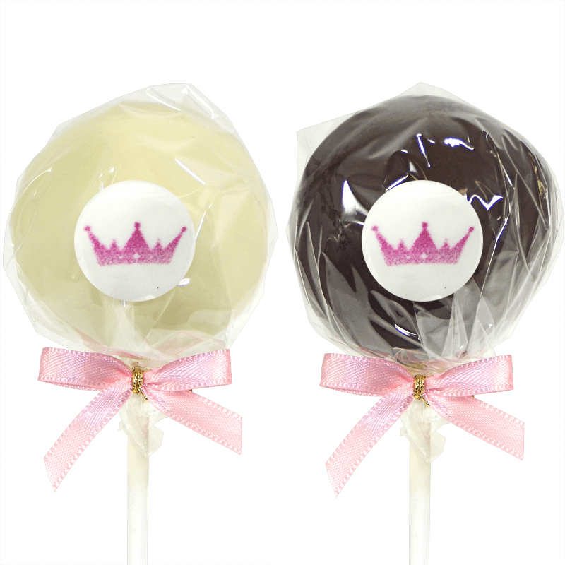 6 cake-pops met logo