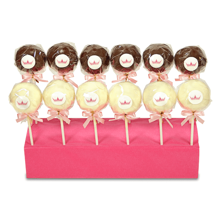 Logocake-pops met vanille & chocolade (12 stuks)