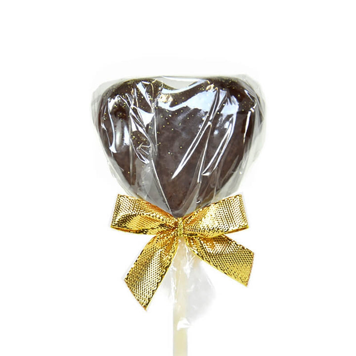 Hartvormige cake pops met lichte en donkere chocolade 