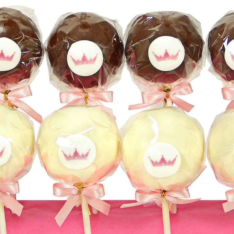 Logocake-pops met vanille & chocolade (12 stuks)