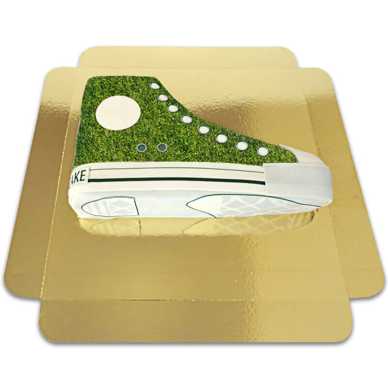 Gras patroon sneaker taart