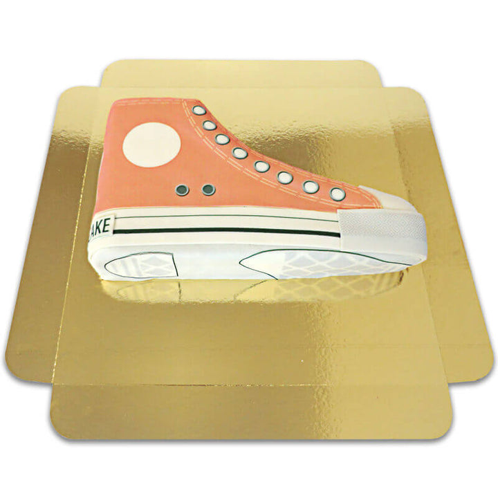 Oranje sneaker taart 