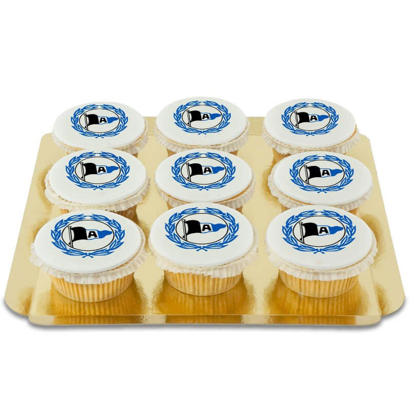 Arminia Bielefeld cupcakes (9 stuks)