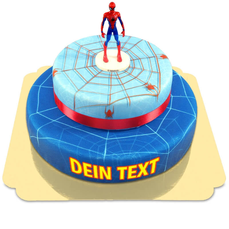 Spider-Man® op twee-verdiepingen spinnenwebtaart met lint