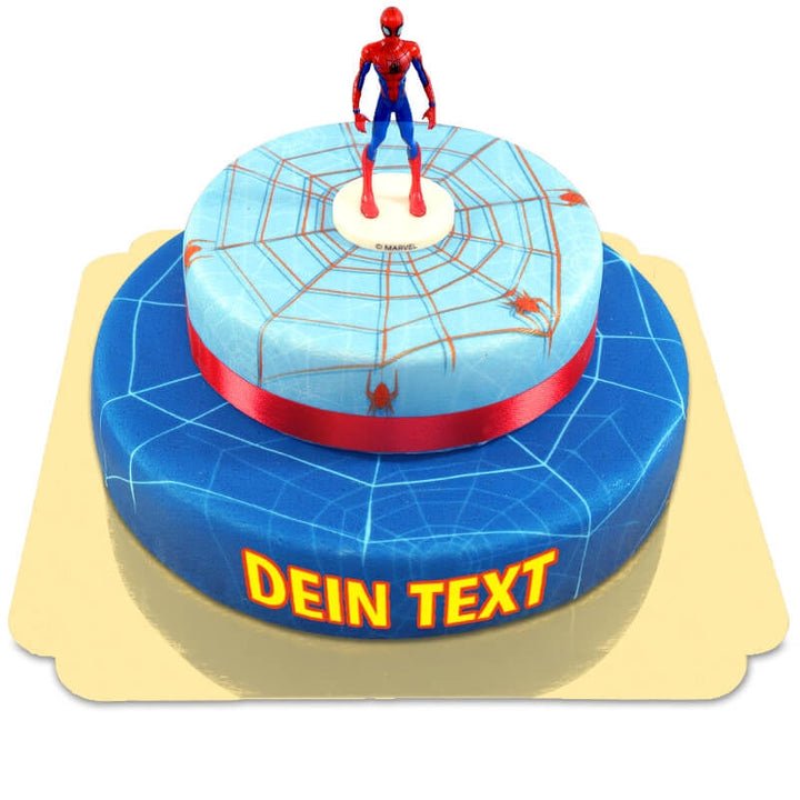 Spider-Man® op twee-verdiepingen spinnenwebtaart met lint