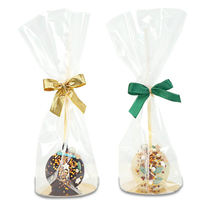 Luxe kerst cake pops met goudgroene sprinkles (10 stuks)