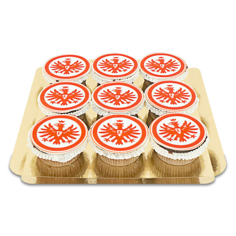 Eintracht Frankfurt Cupcakes (9 Stuks) 