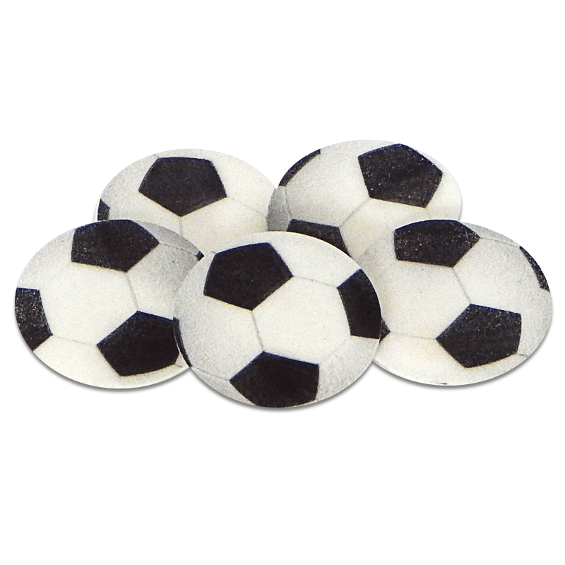 Voetballen, ongeveer 4 cm (5 stuks)