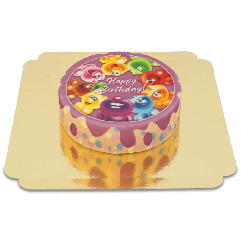 Gelini Taart - Happy Birthday Pastel