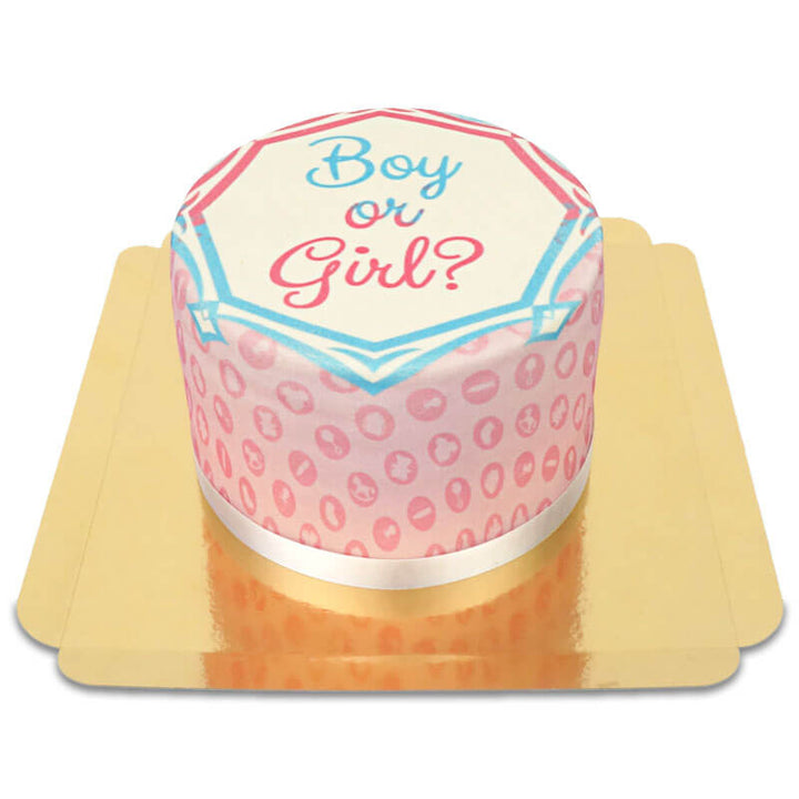 Deluxe Gender Reveal taart