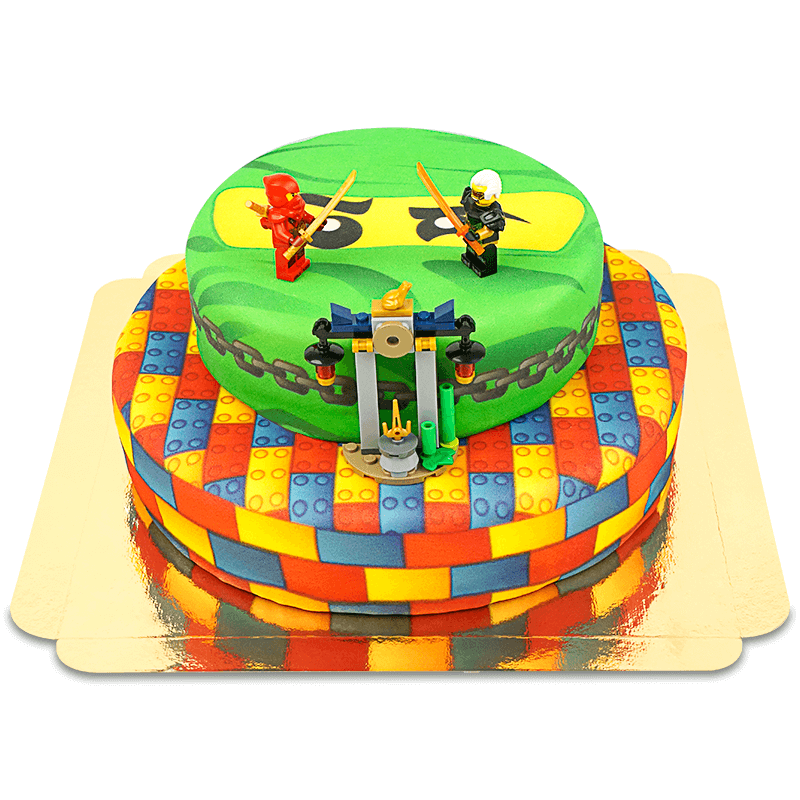 Lego® Ninjago® op tweelaagse ninja-taart