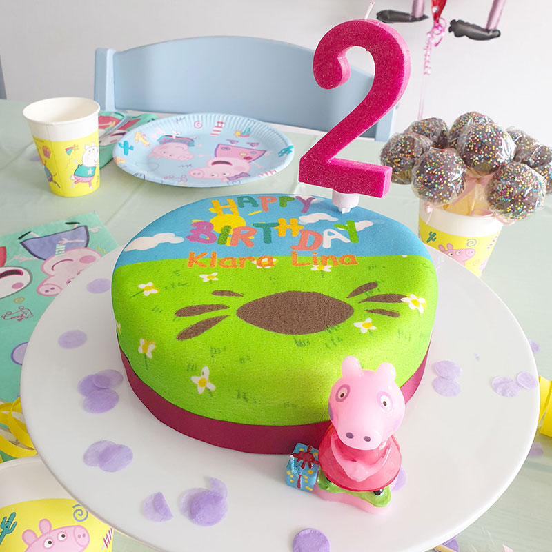 Peppa Pig® op verjaardagstaart 