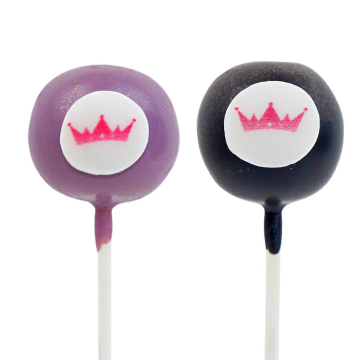 Kleurrijke cakepops met logo in 2 kleuren (2x6 stuks)