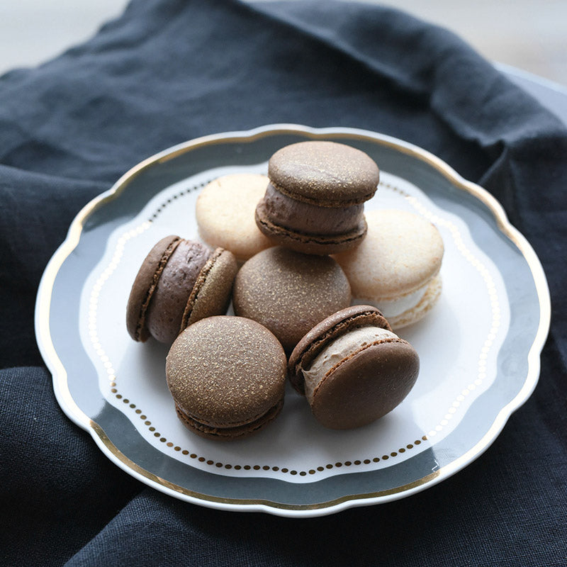 Gouden Kerstmacarons (16 stuks)