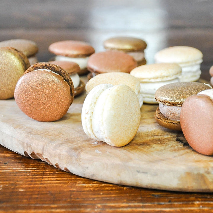 Gouden Kerstmacarons (16 stuks)