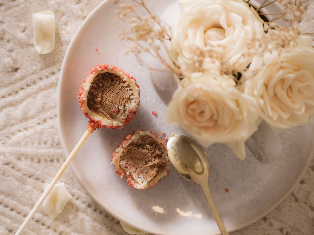 Cake-Pops met Sinaasappel- & Aardbei-Crisp (12 Stuks)