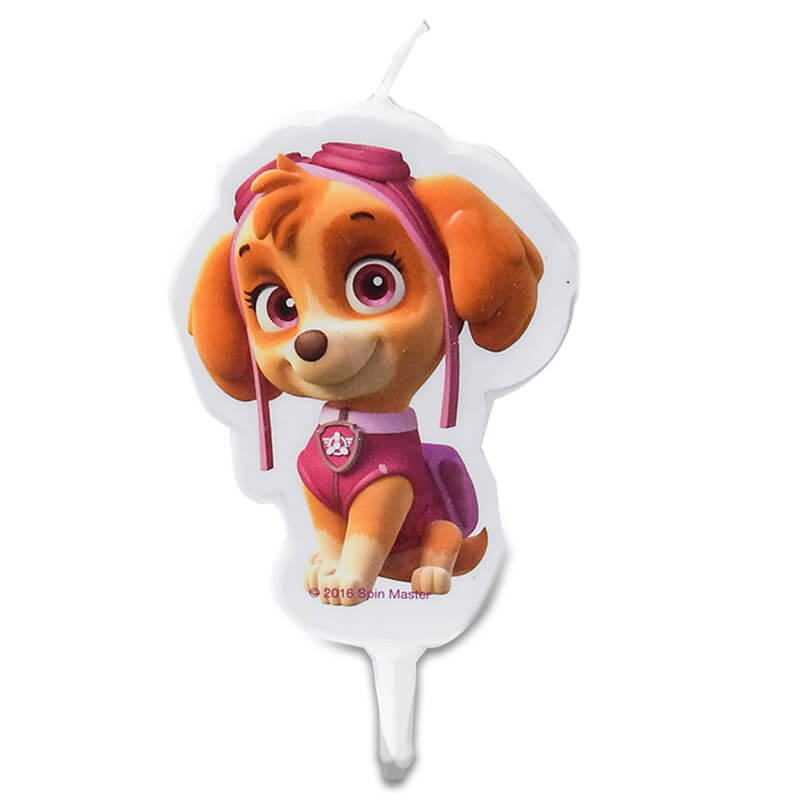 Paw-Patrol® taart kaars Skye 