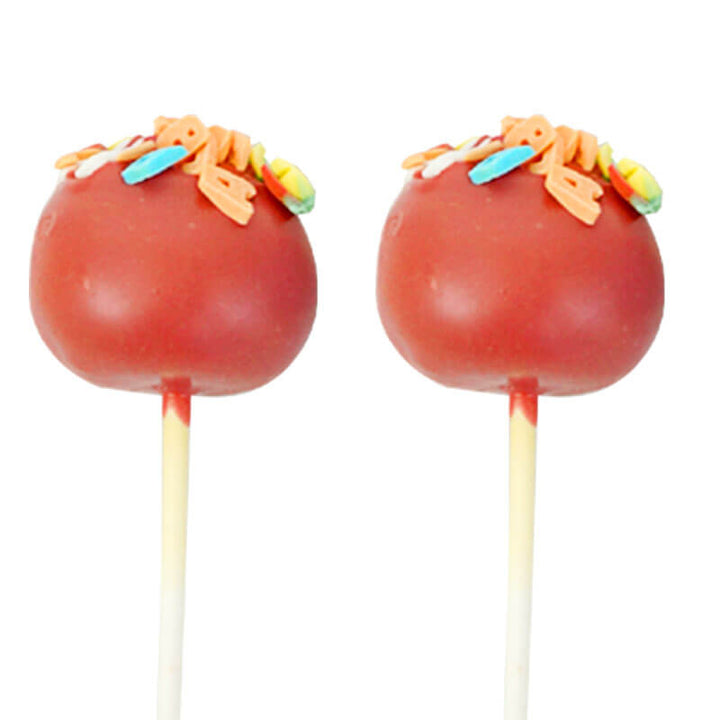 Rode Cake-Pops met Letters (12 Stuks)