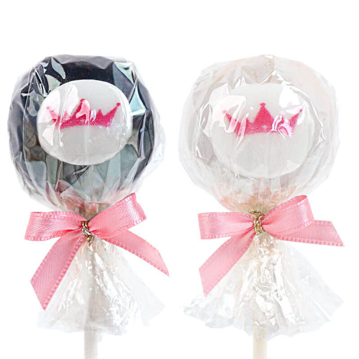 Kleurrijke cakepops met logo in 2 kleuren (2x6 stuks)