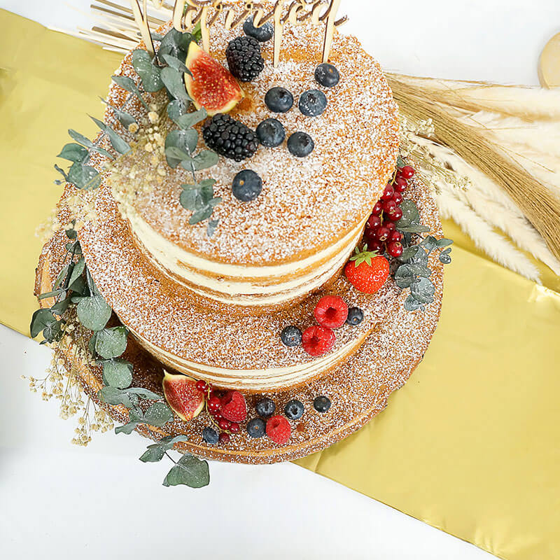 Naked Cake, Bruidstaart