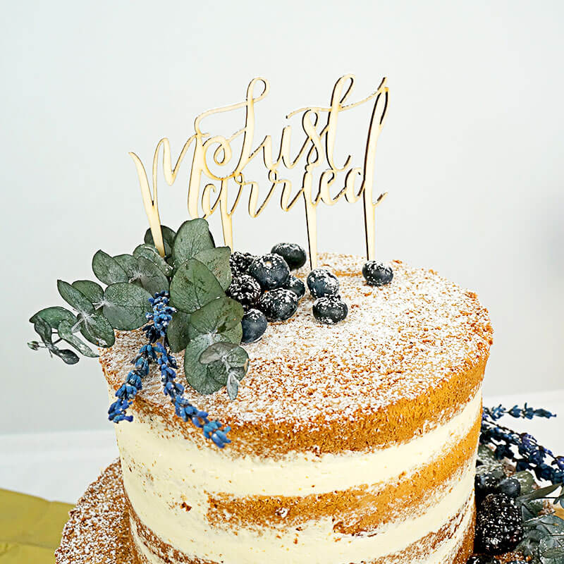 Naked Cake, Bruidstaart